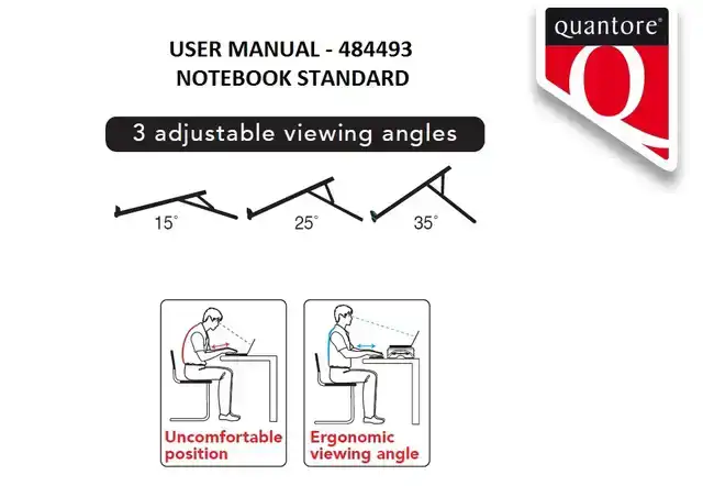 LAPTOPSTANDAARD QUANTORE VERSTELBAAR